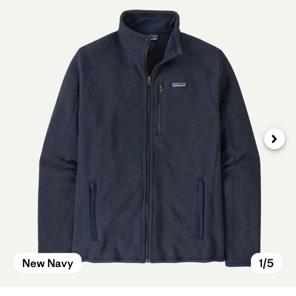 Patagonia Men’s Better Sweater Fleece Jacket Large